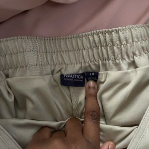 Khaki school girl skirt